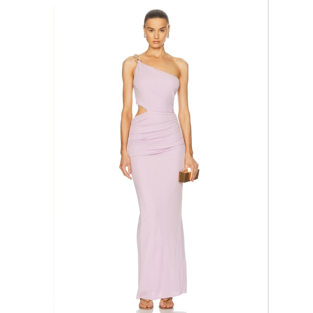 Cult Gaia Cobie Gown In Sweet Pea Pastel Sm
